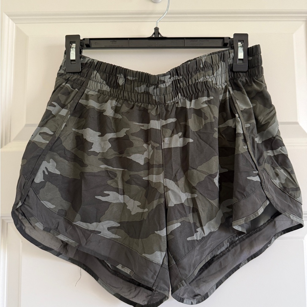 Athleta Camo Green Shorts